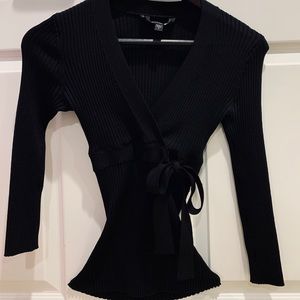 Black Bebe Sweater Wrap